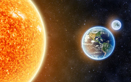 How does the sun convert heat into electricity?